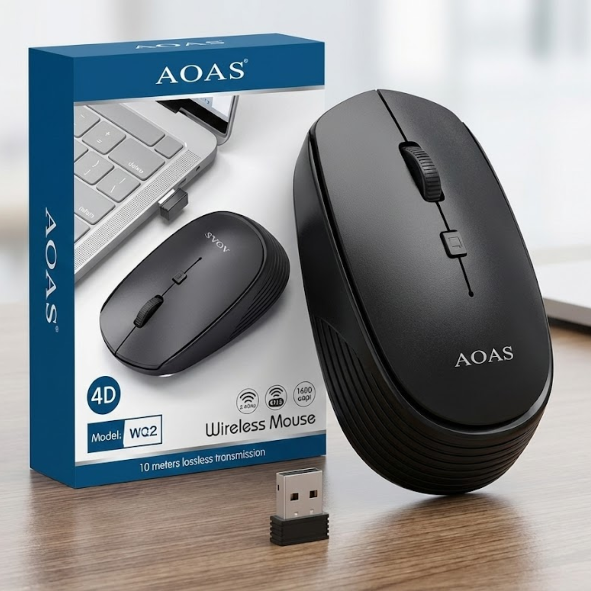 Mouse Inalámbrico AOAS W02