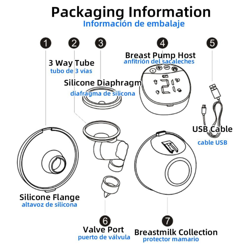 Extractor de Leche Portátil Manos Libres