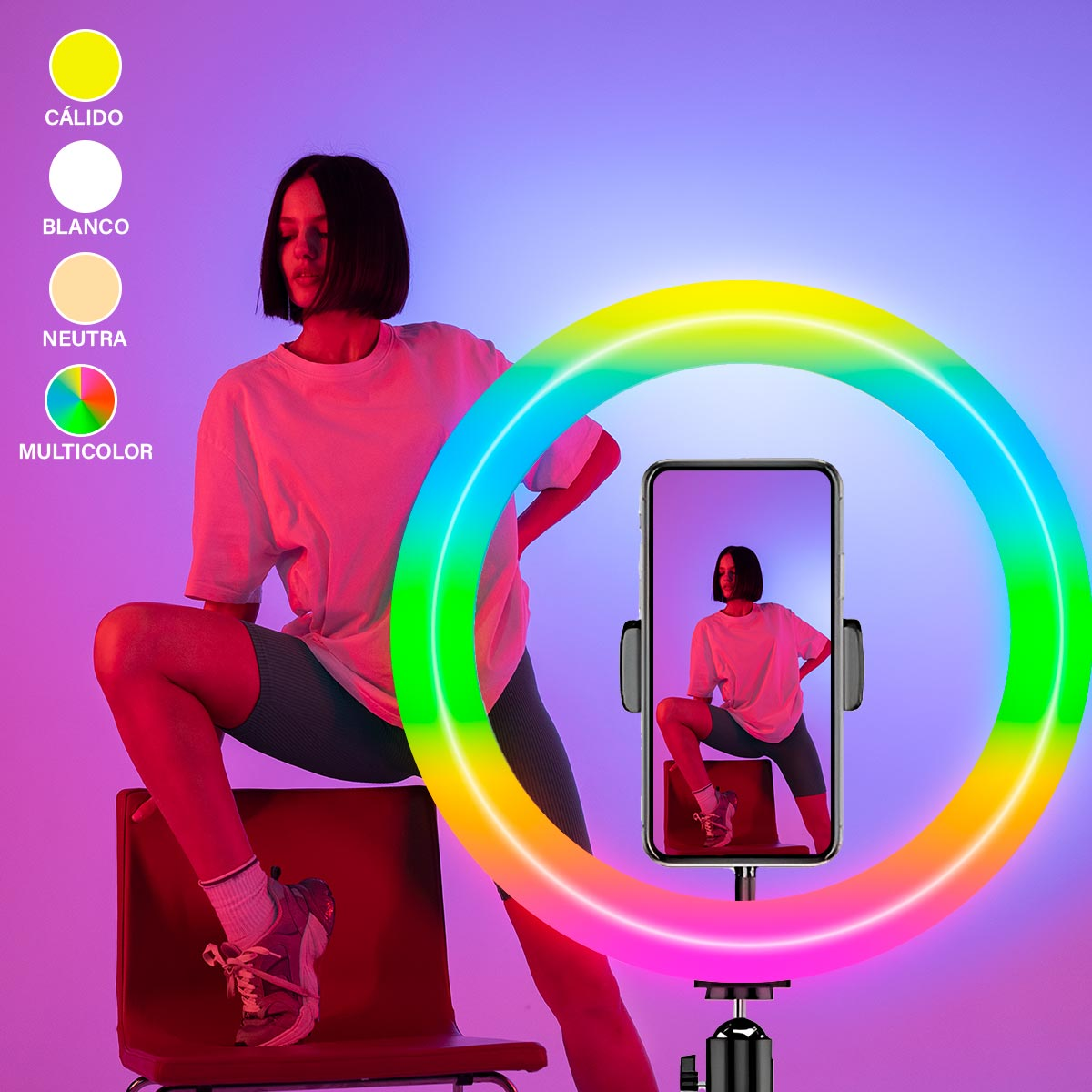 Aro de Luz LED RGB MJ33